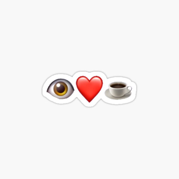 Sticker Herz Auge Emoji Redbubble