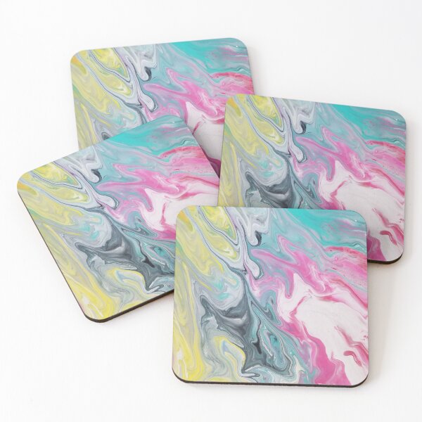 Cotton candy Coasters (Set of 4)