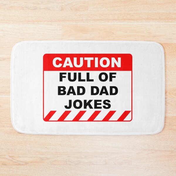 Item preview, Funny Human Caution Label / Sign FULL OF BAD DAD JOKES Sayings Sarcasm Humor Quotes designed and sold by ColorMeHappy123.