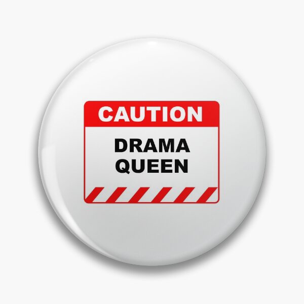 Item preview, Funny Human Caution Label / Sign DRAMA QUEEN Sayings Sarcasm Humor Quotes designed and sold by ColorMeHappy123.
