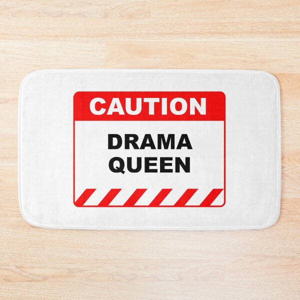 Item preview, Funny Human Caution Label / Sign DRAMA QUEEN Sayings Sarcasm Humor Quotes designed and sold by ColorMeHappy123.