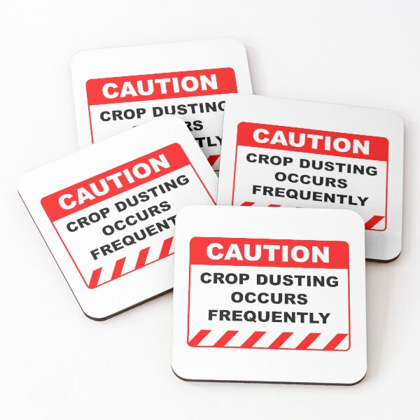 Item preview, Funny Human Caution Label / Sign CROP DUSTING OCCURS FREQUENTLY Sayings Sarcasm Humor Quotes designed and sold by ColorMeHappy123.