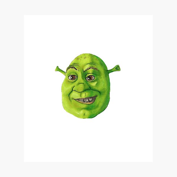 Shrek Face Photographic Print