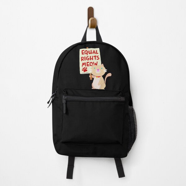 Item preview, Siamese Cat Equal Rights Meow Protest Sign designed and sold by juniperdesign.