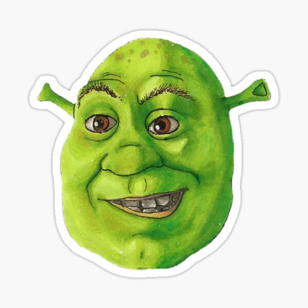 Shrek Face Stickers for Sale