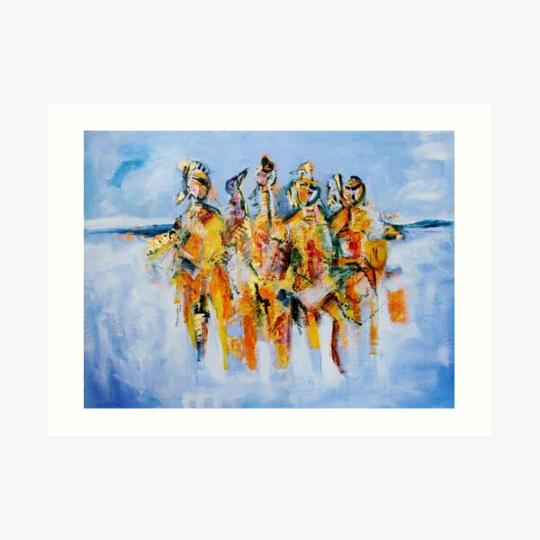 Maasai Warriors Art Print