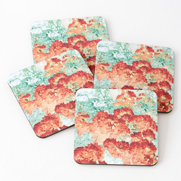 Item preview, Floral pattern red and green photography designed and sold by TMBTM.