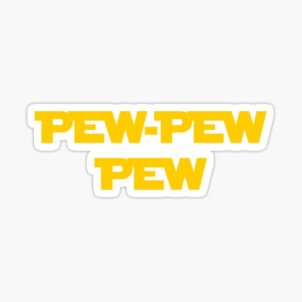 Pew News Stickers Redbubble - kody do gry pew pew simulator roblox billon