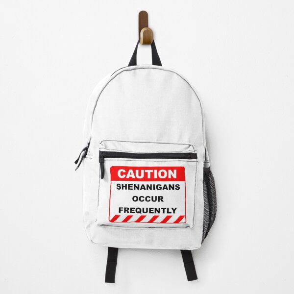Item preview, Funny Human Caution Label / Sign SHENANIGANS OCCUR FREQUENTLY Sayings Sarcasm Humor Quotes designed and sold by ColorMeHappy123.