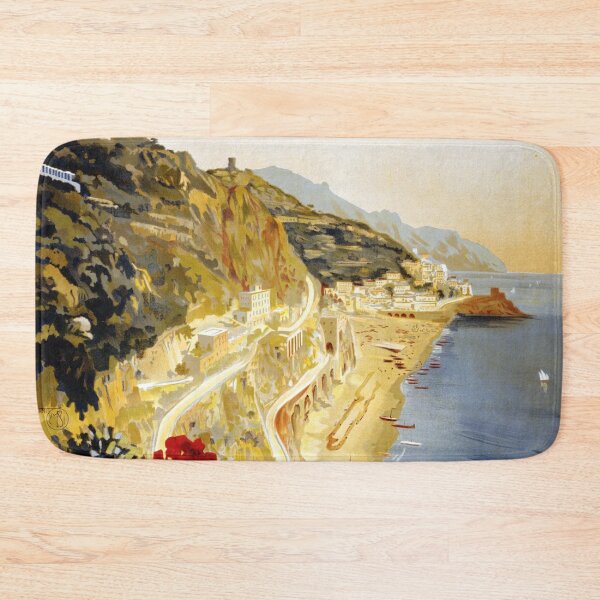 Item preview, Amalfi - Italy Vintage Travel Poster 1920 designed and sold by DejaVuStudio.
