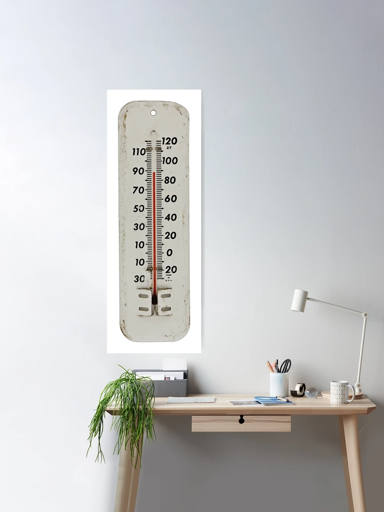 vintage thermometer Poster for Sale by Val Goretsky