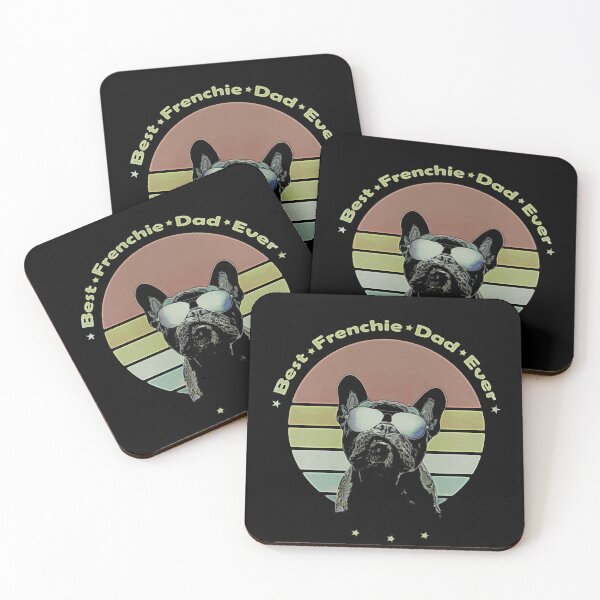 Item preview, Best Frenchie Dad Ever, French bulldog vintage style designed and sold by Collagedream.
