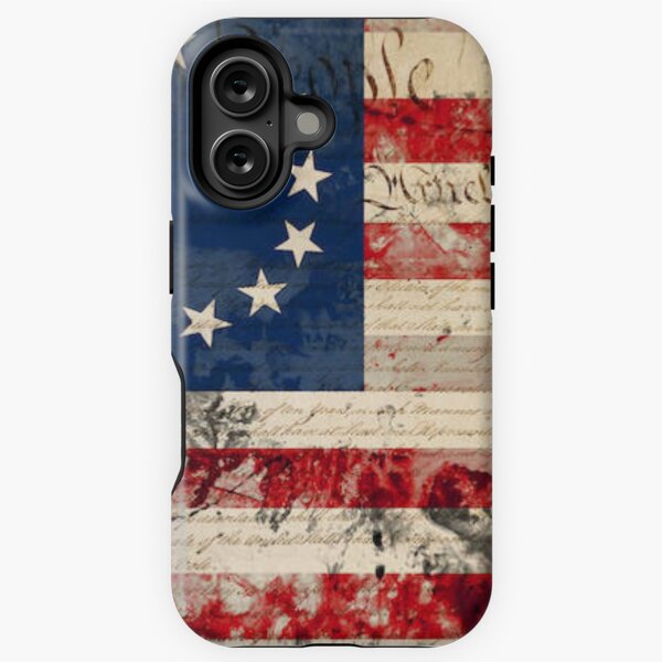 Aperçu de l'œuvre Drapeau de Betsy Ross avec la Constitution des États-Unis créée et vendue par Code7c.