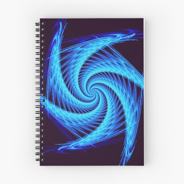 Item preview, Electronic Cyber Neon Blue Spiral Star designed and sold by Uttershirt.