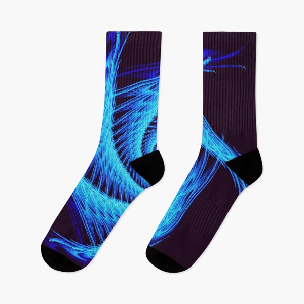 Item preview, Electronic Cyber Neon Blue Spiral Star designed and sold by Uttershirt.