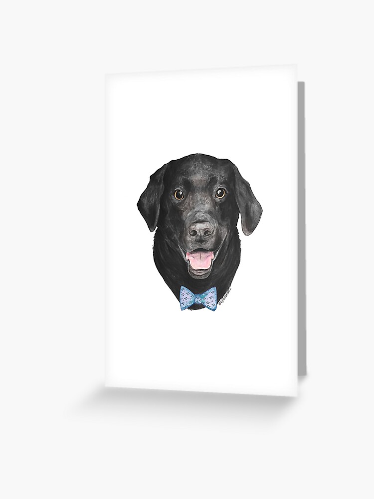 black lab bow tie
