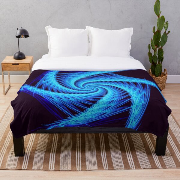 Artikelvorschau, Electronic Cyber Neon Blue Spiral Star entworfen und verkauft von Uttershirt.
