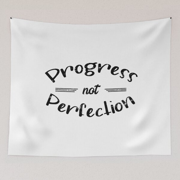 Item preview, Progress Not Perfection - distressed grunge effect designed and sold by JodyzDesigns.