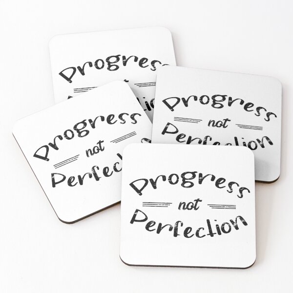 Item preview, Progress Not Perfection - distressed grunge effect designed and sold by JodyzDesigns.