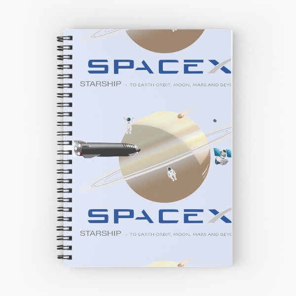 Item preview, SpaceX Startship a la órbita terrestre Luna Marte y más designed and sold by LizzyizzyDesign.