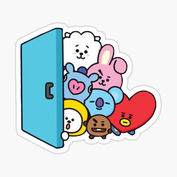 bt21 stickers redbubble