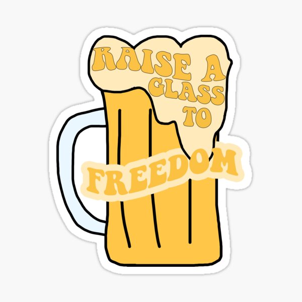 Raise Your Glass Beer Sticker by Mise en Place for iOS & Android