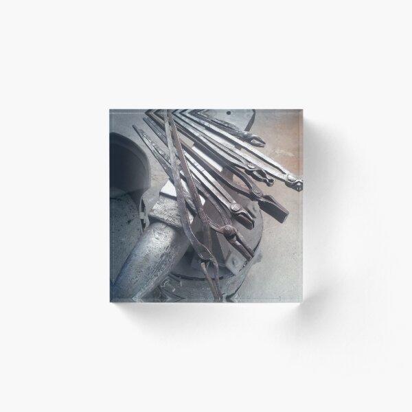 Blacksmith tools of the trade Acrylic Block