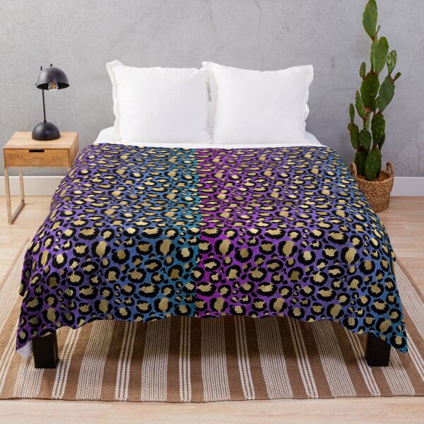 Item preview, Ombre Blue and Purple Leopard designed and sold by sunshine64.