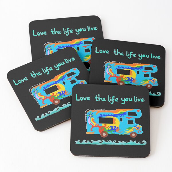 Item preview, Love the Life you Live. Camper designed and sold by CatchLeivers.