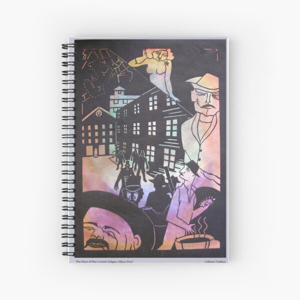 The Man of the Crowd in Black Spiral Notebook