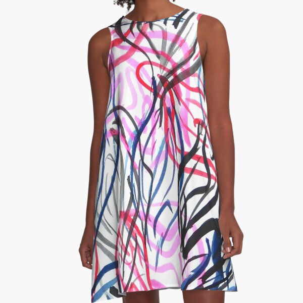 Vibrations A-Line Dress