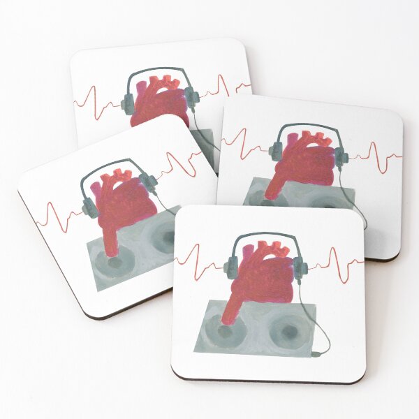 Item preview, DJ Hearts designed and sold by Hodgepodge Bricolage.