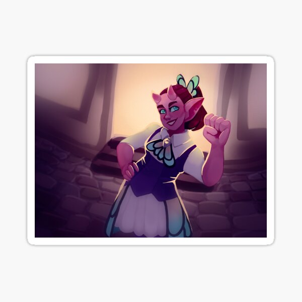 "Amity painting " Sticker by Poltergeisz Redbubble