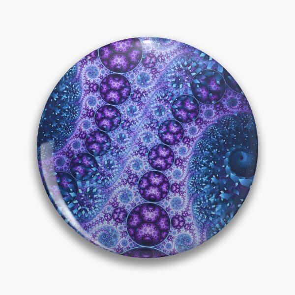 Item preview, Electronic Cyber Fractal Blue and Purple designed and sold by Uttershirt.