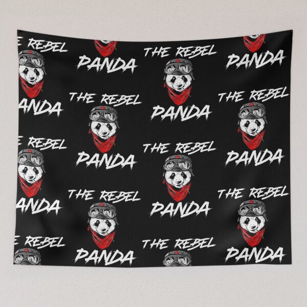 Item preview, wild rebellious panda designed and sold by pirminio.