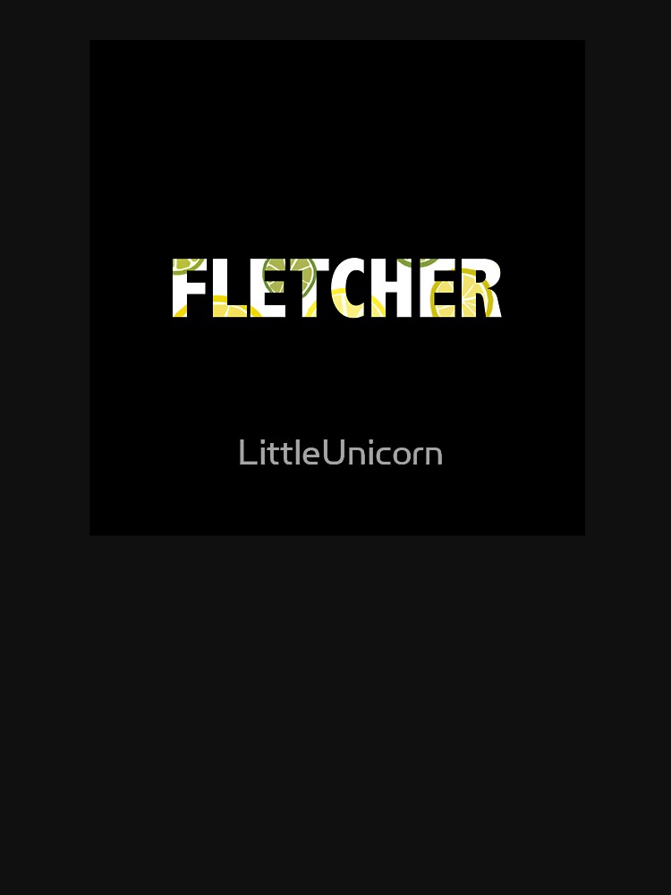 "Finding Fletcher Bitter inspired art (black background)" Tshirt by