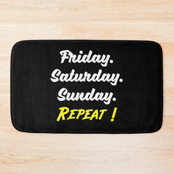 Item preview, Weekend Friday Saturday Sunday Repeat Party Life Gift designed and sold by Style4You24.