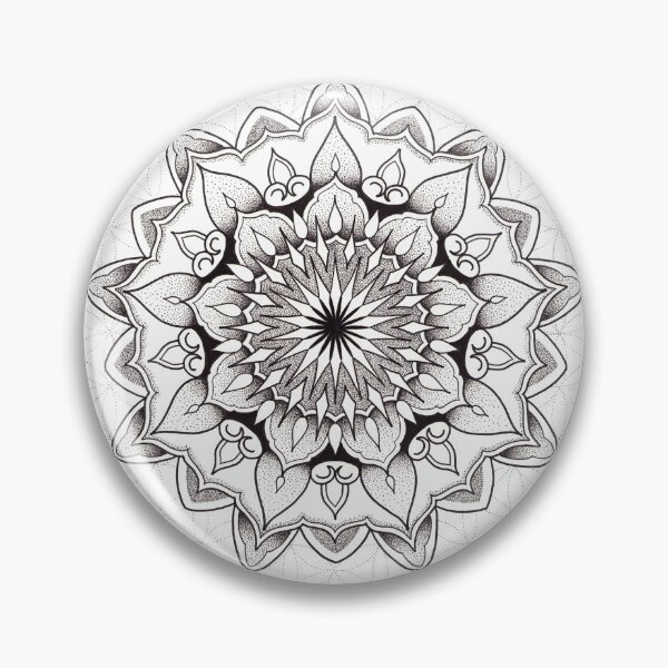 Item preview, Mandala with geometry and flower of life background designed and sold by René Voortwist Pen and Ink art.