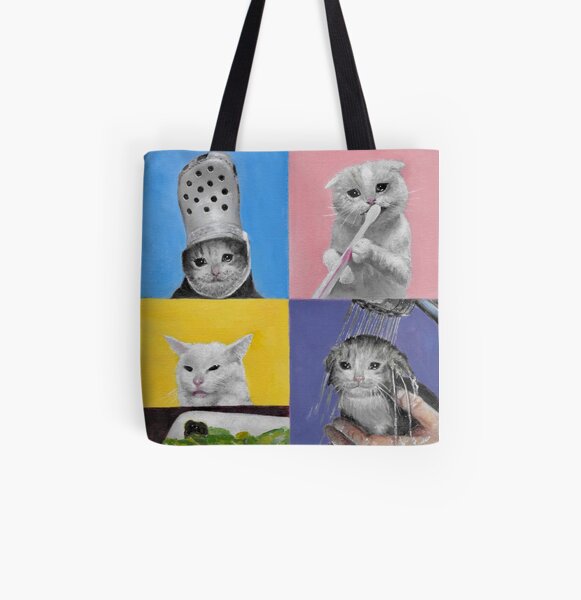 The Four Horsemen of the Apawcalypse All Over Print Tote Bag