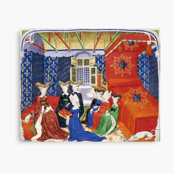 Item preview, Christine de Pisan presenting her book to queen Isabeau of Bavaria designed and sold by brushandframes.