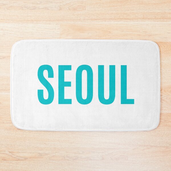 Item preview, Simple City Name "Seoul" (Turquoise) designed and sold by fresh-princess.