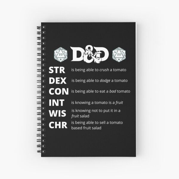 Dungeons and Dragons gift Spiral Notebook