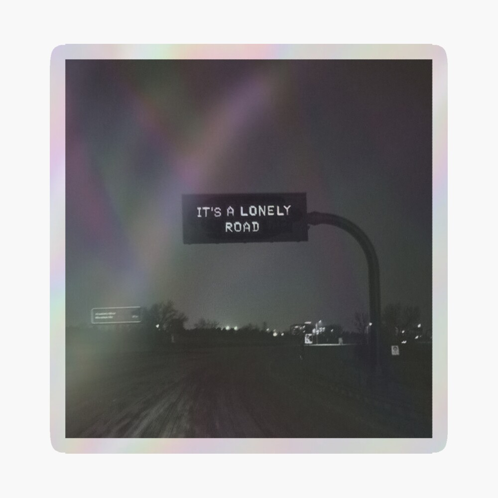 It's A Lonely Road Black And White Photography