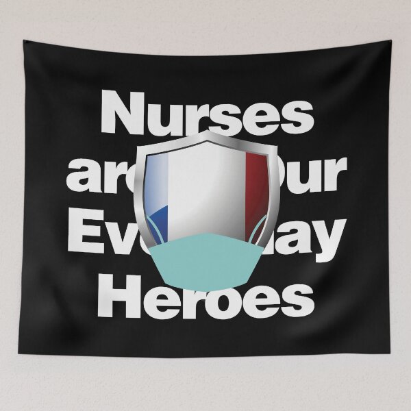 Item preview, France Nurses are Everyday Heroes designed and sold by HelloFromAja.
