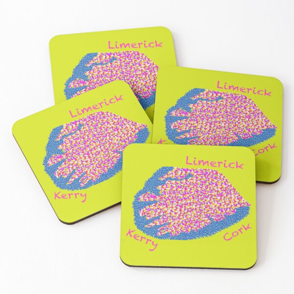 Item preview, Flowery Map of Cork, Limerick and Kerry Ireland designed and sold by articlave.
