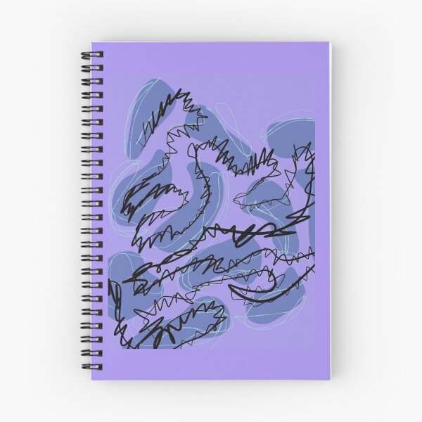 Item preview, Purple Scribbled Art Print designed and sold by Camilla Creations.