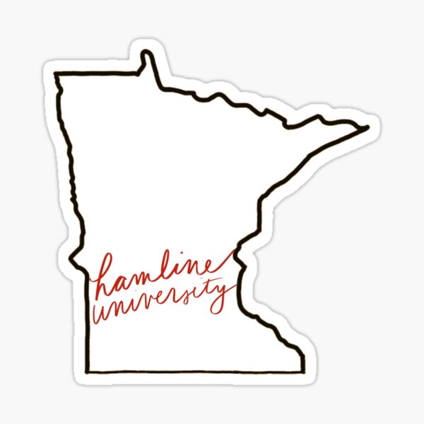 Hamline University Minnesota Silhouette Sticker For Sale By