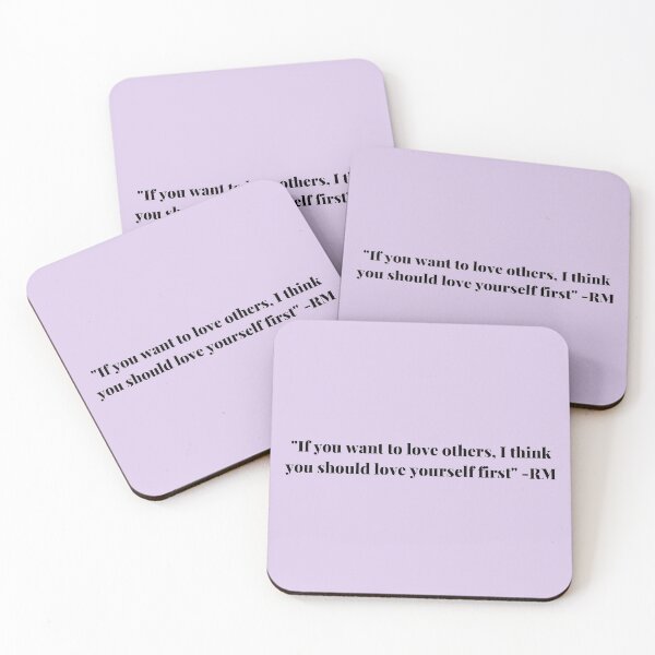 Item preview, "If you want to love others, I think you should love yourself first"  by RM from bts designed and sold by Tdigitalartist.