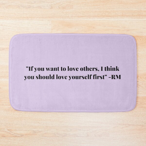Item preview, "If you want to love others, I think you should love yourself first"  by RM from bts designed and sold by Tdigitalartist.