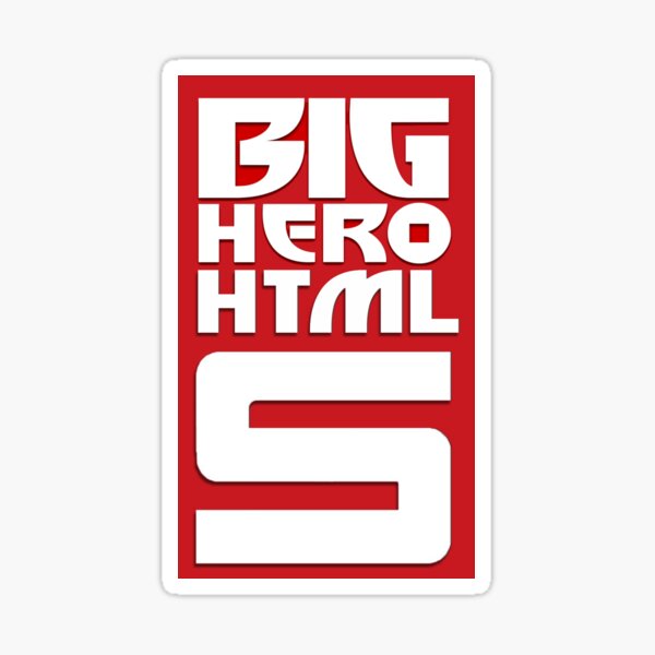 Aperçu de l'œuvre Big Hero Html 5 créée et vendue par AfterHoursAp.